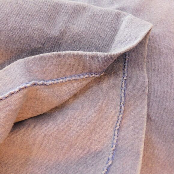 Vintage Anvil T-Shirt Blue Totem Fish 2-Side Graphic Tee L/XL? Single-Stitch USA - Picture 9 of 16